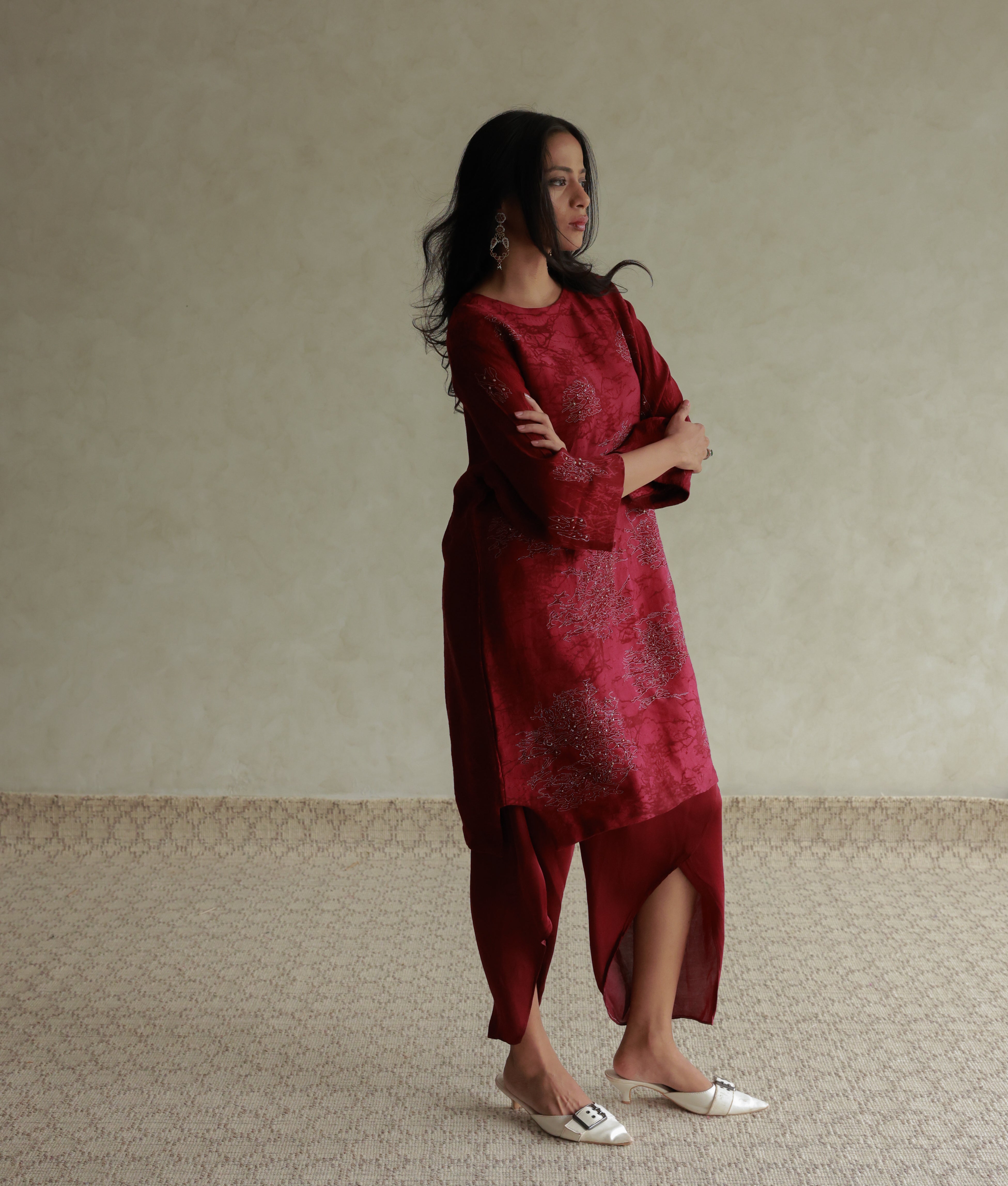 ELIZA SILK VELVET CO-ORD SET