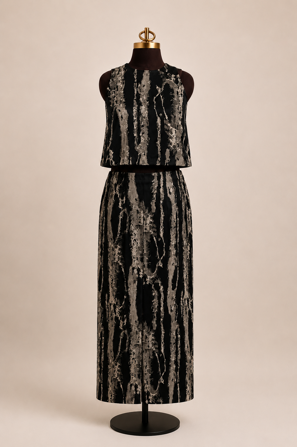 GRAPHITE JACQUARD SKIRT SET