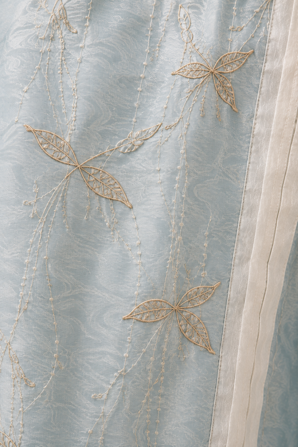 Powder Blue Embroidered Dress