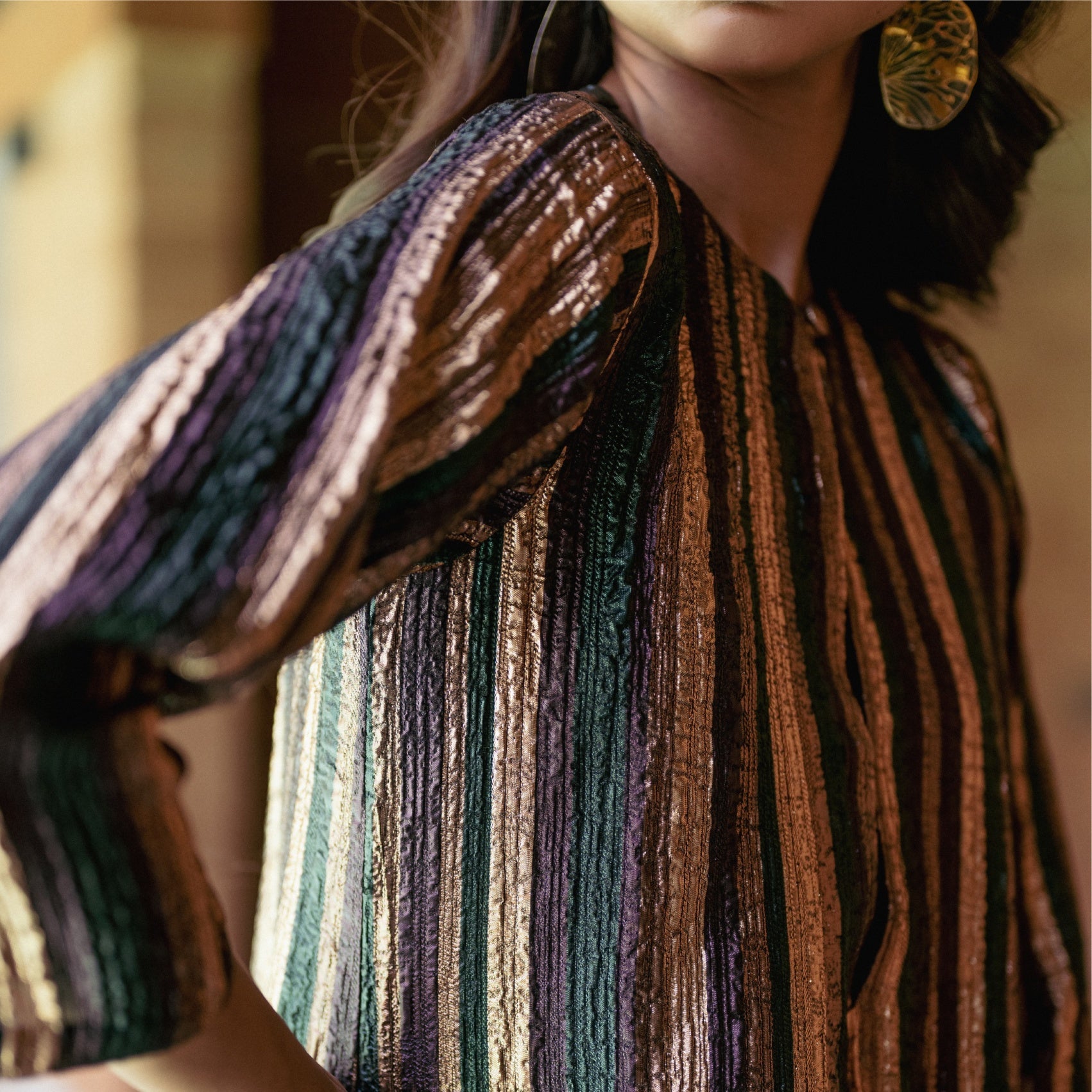 PRISM STRIPE MINI DRESS