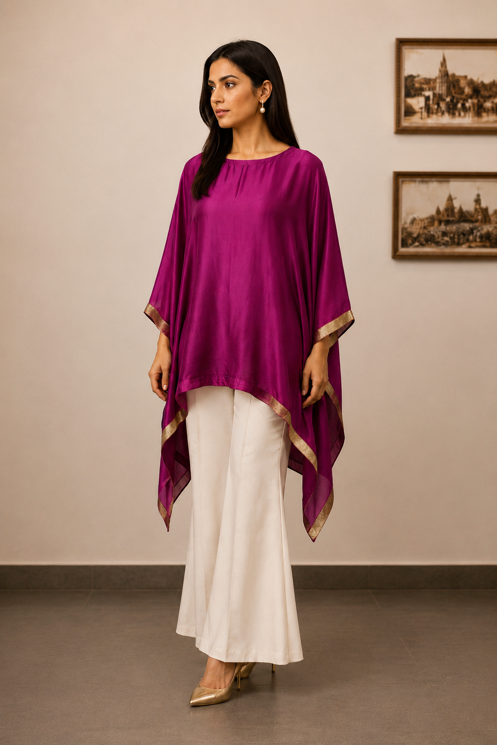 VIOLA  PONCHO  (Free SIZE VARIANT)