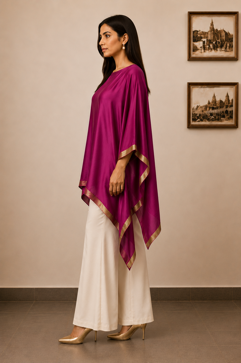 VIOLA  PONCHO  (Free SIZE VARIANT)