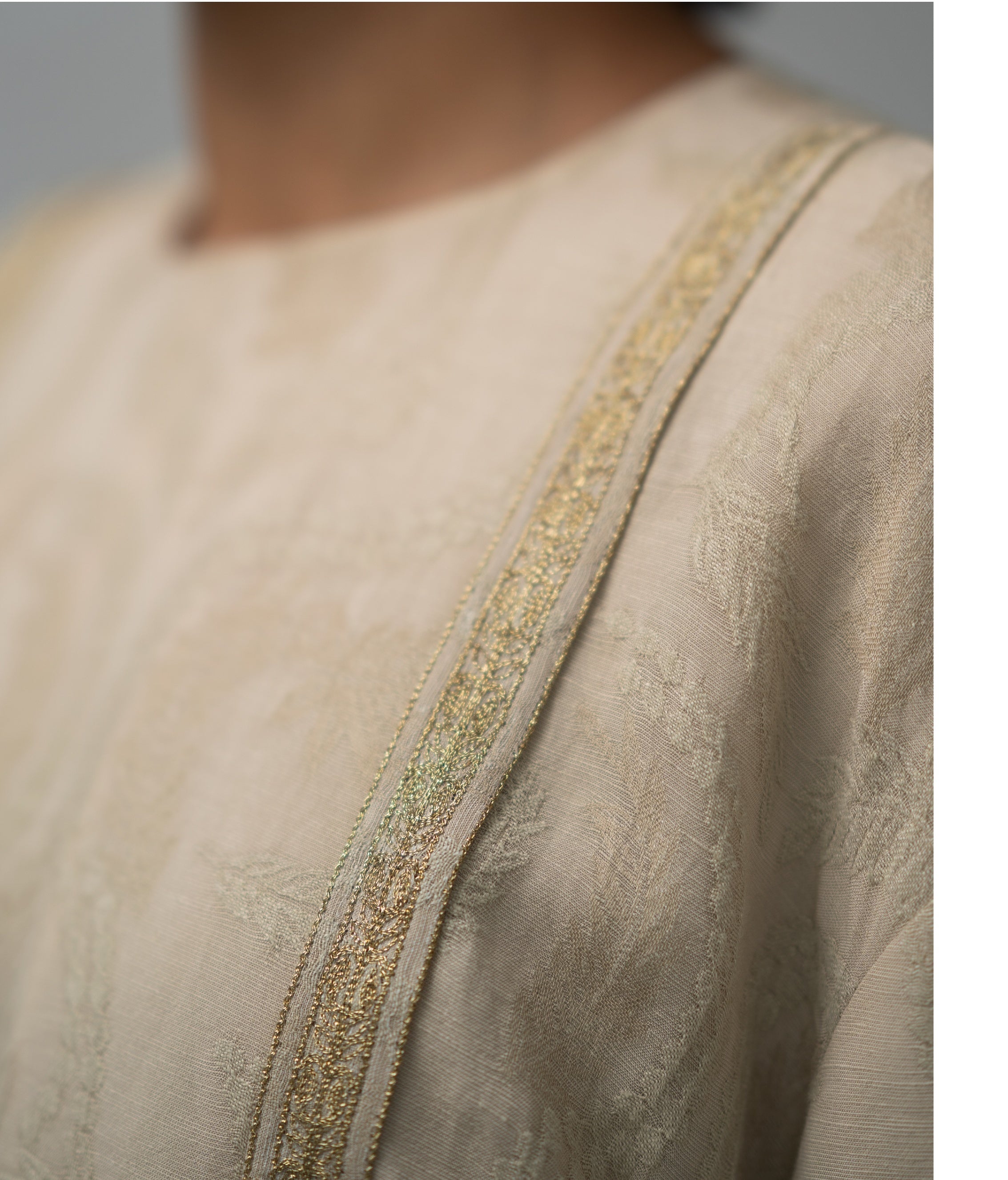 BEIGE LINEN DRESS